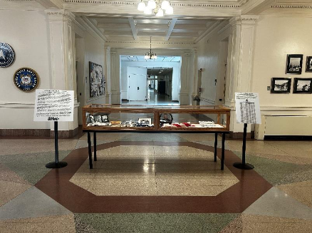 Bataan Memorial exhibit display case